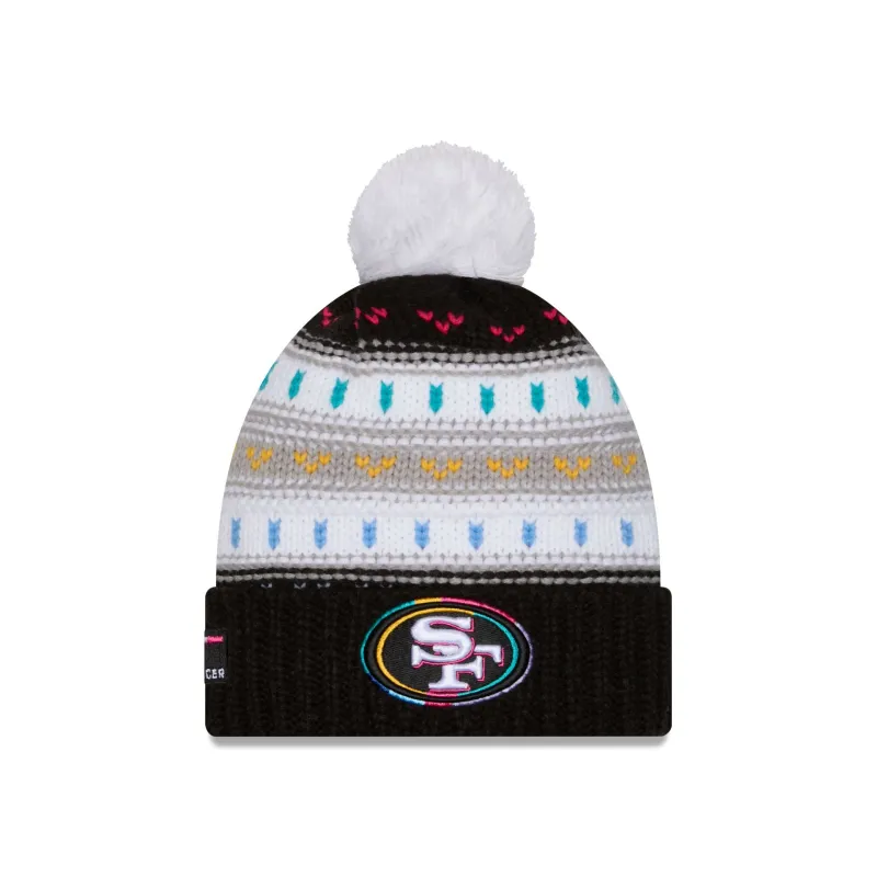 San Francisco 49ers 2025 Crucial Catch Women's Pom Knit Hat sold by New Era