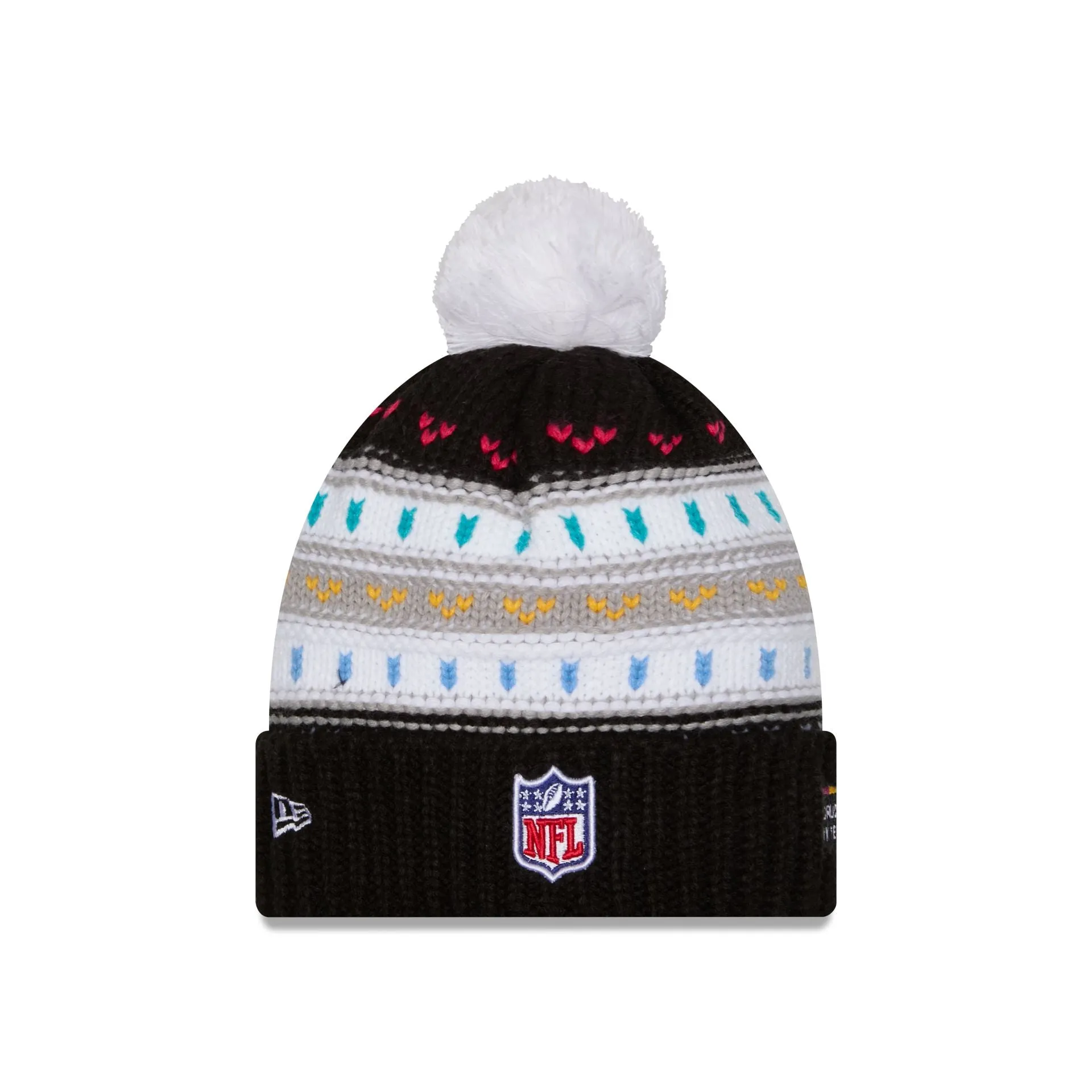 Detroit Lions 2025 Crucial Catch Women's Pom Knit Hat sold by New Era product image thumbnail 4