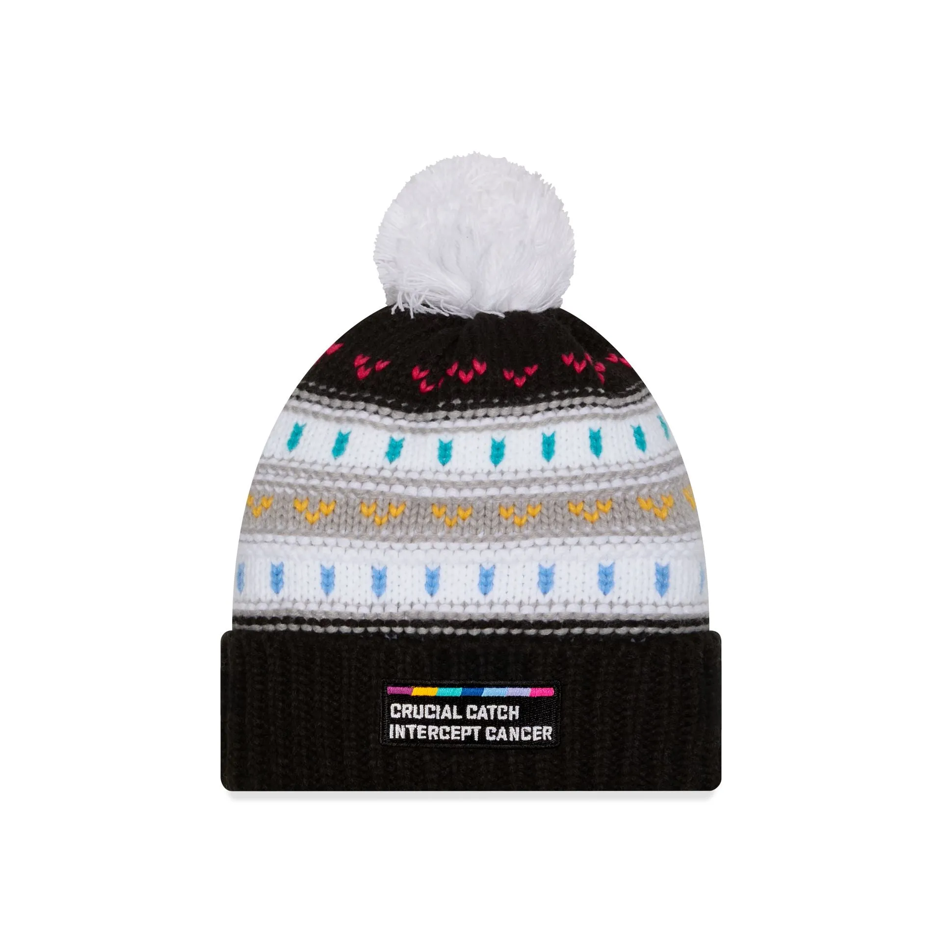 Miami Dolphins 2025 Crucial Catch Women's Pom Knit Hat sold by New Era product image thumbnail 2