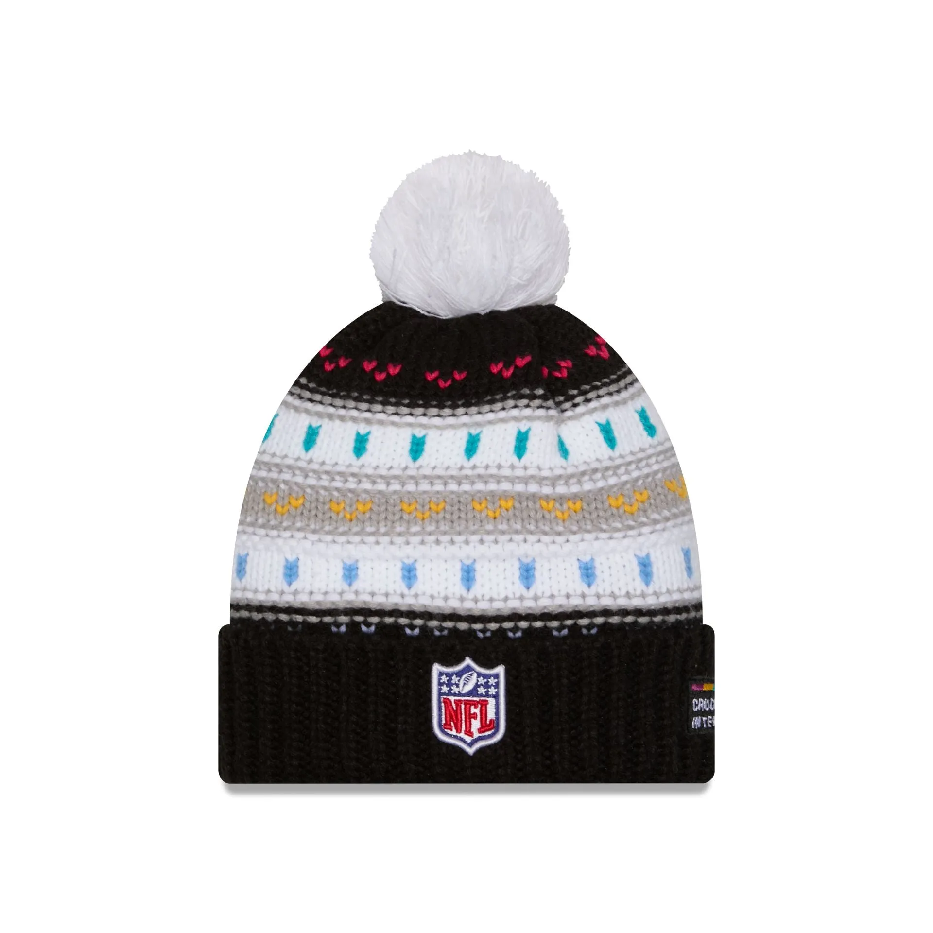 Seattle Seahawks 2025 Crucial Catch Women's Pom Knit Hat sold by New Era product image thumbnail 4
