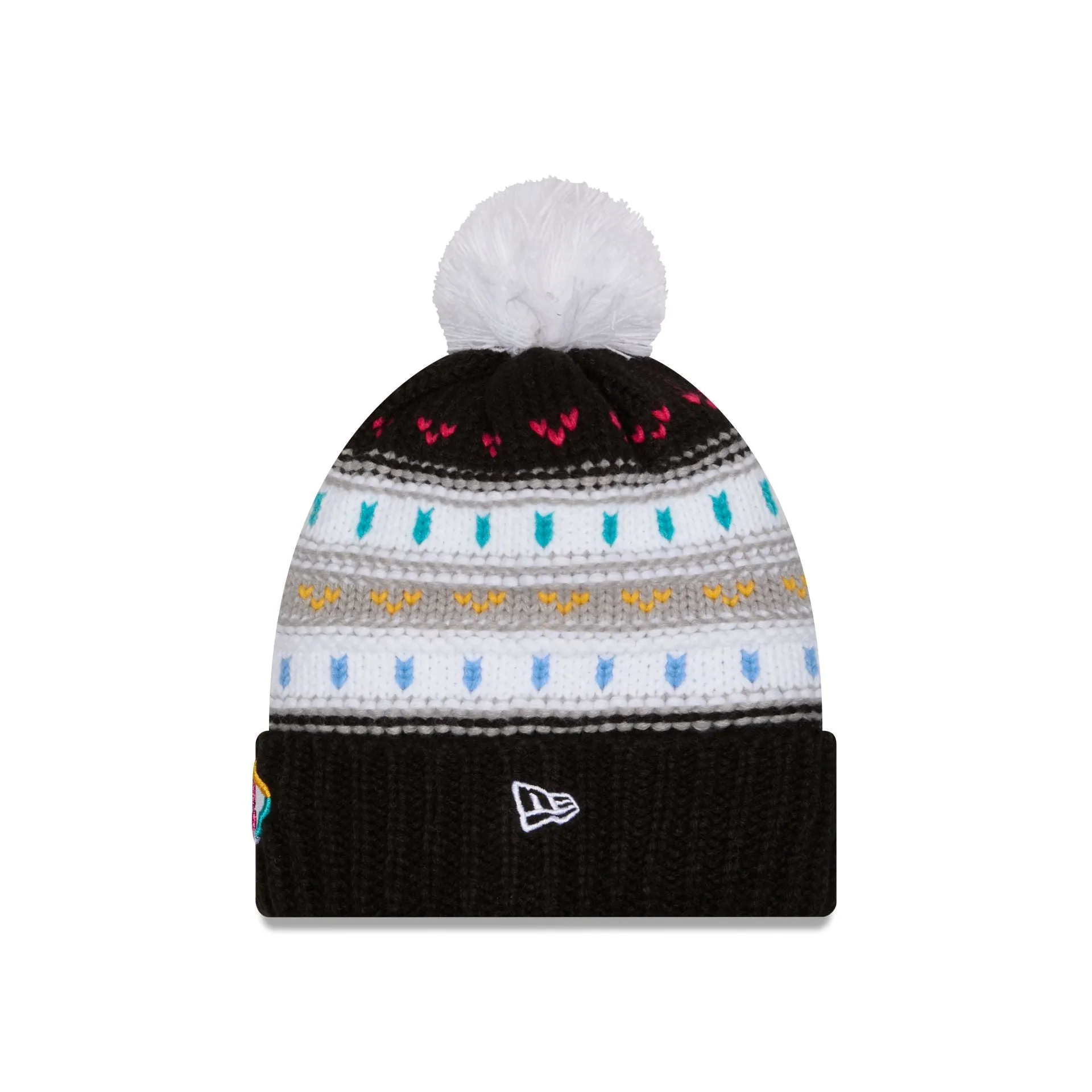 Kansas City Chiefs 2025 Crucial Catch Women's Pom Knit Hat sold by New Era product image thumbnail 3