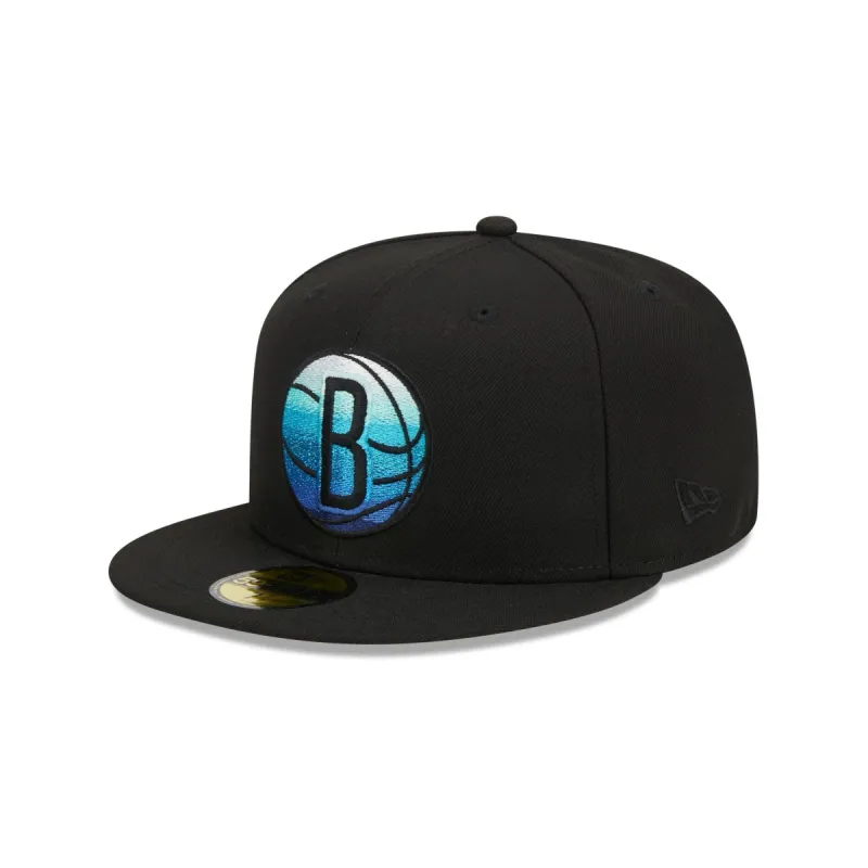 Brooklyn Nets Metallic Gradient 59FIFTY Fitted Hat sold by New Era