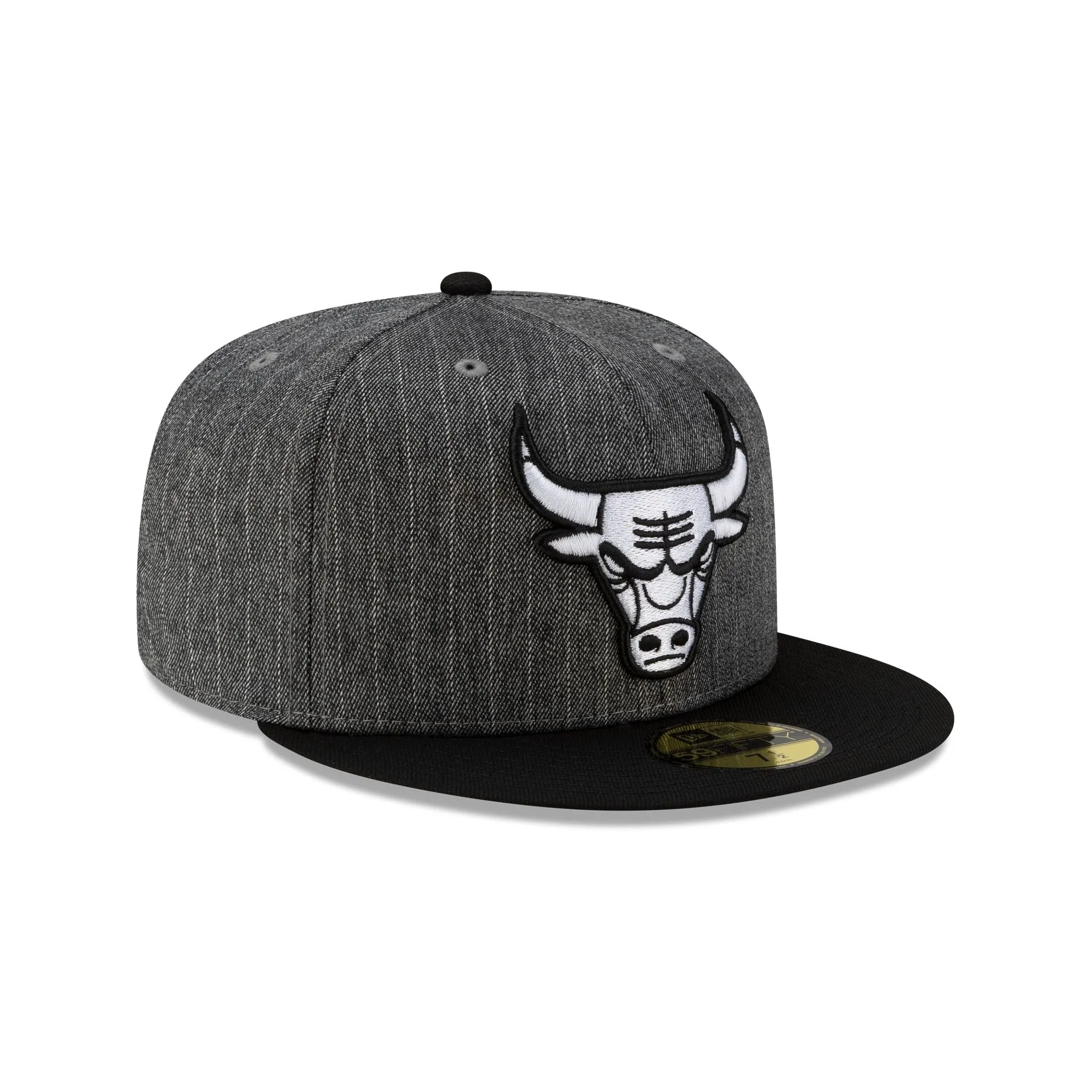 Just Caps Black Pinstripe Chicago Bulls 59FIFTY Fitted Hat sold by New Era product image thumbnail 3