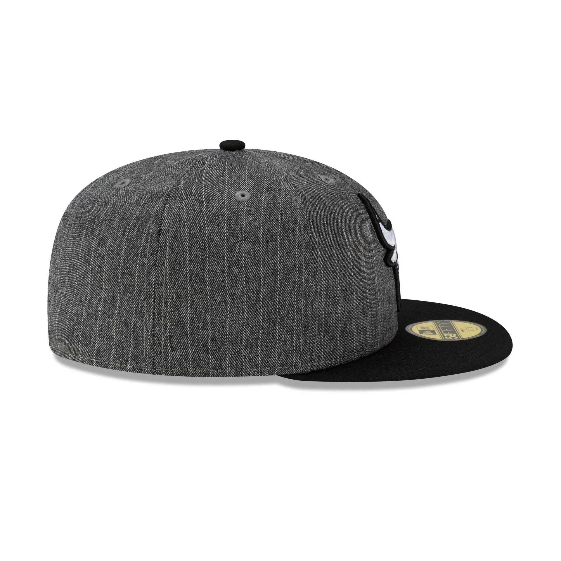 Just Caps Black Pinstripe Chicago Bulls 59FIFTY Fitted Hat sold by New Era product image thumbnail 5