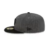Just Caps Black Pinstripe New York Knicks 59FIFTY Fitted Hat sold by New Era