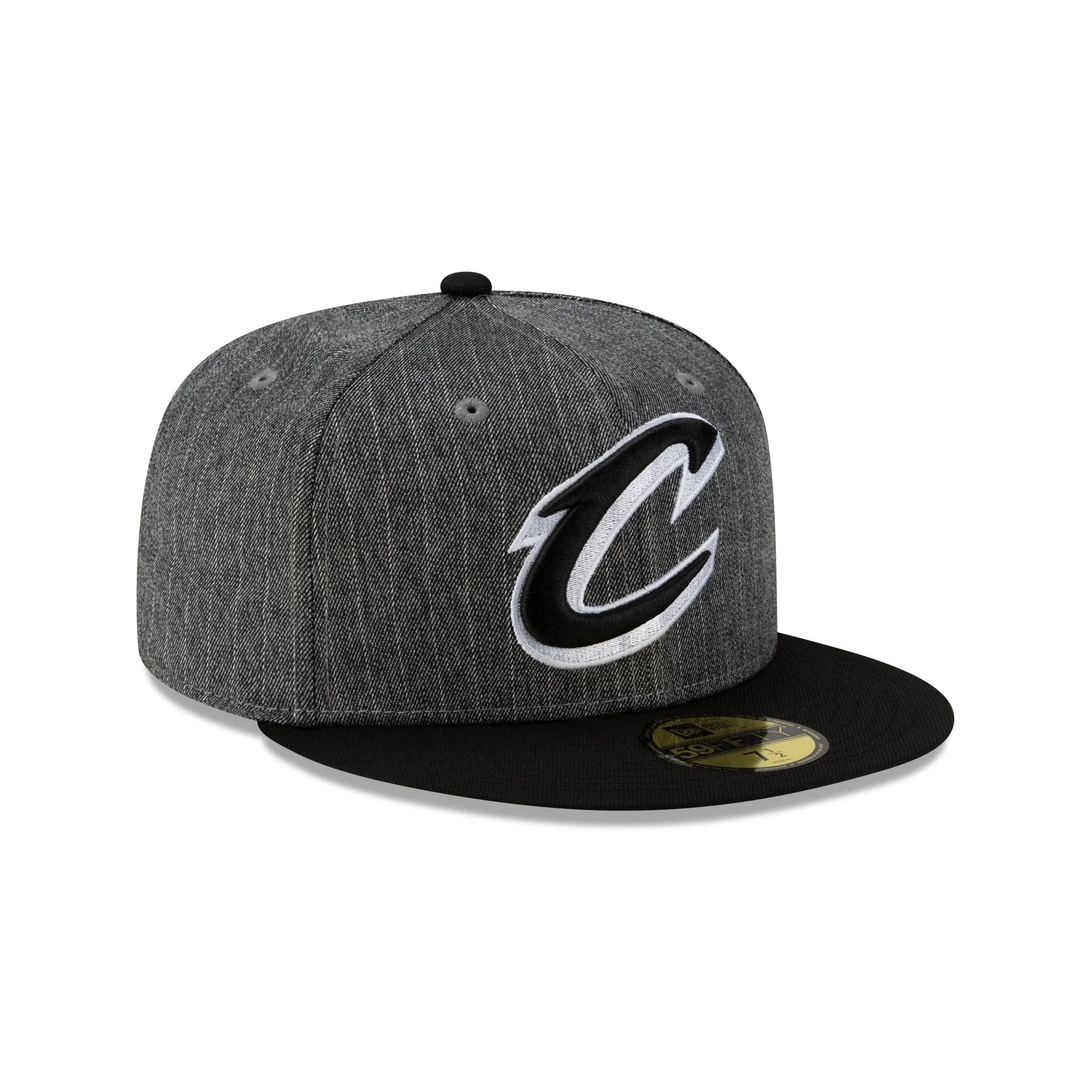 Just Caps Black Pinstripe Cleveland Cavaliers 59FIFTY Fitted Hat sold by New Era product image thumbnail 3