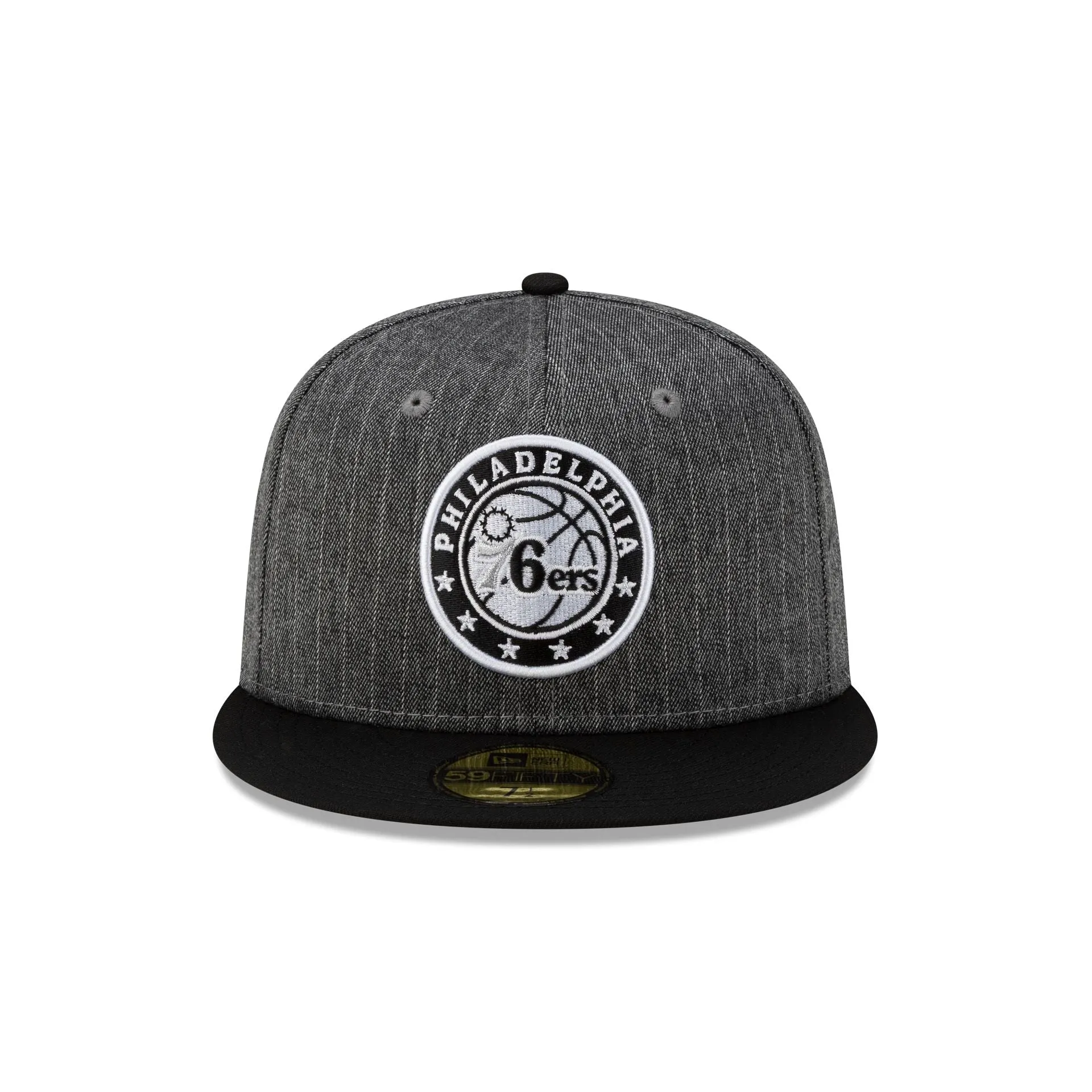 Just Caps Black Pinstripe Philadelphia 76ers 59FIFTY Fitted Hat sold by New Era product image thumbnail 2