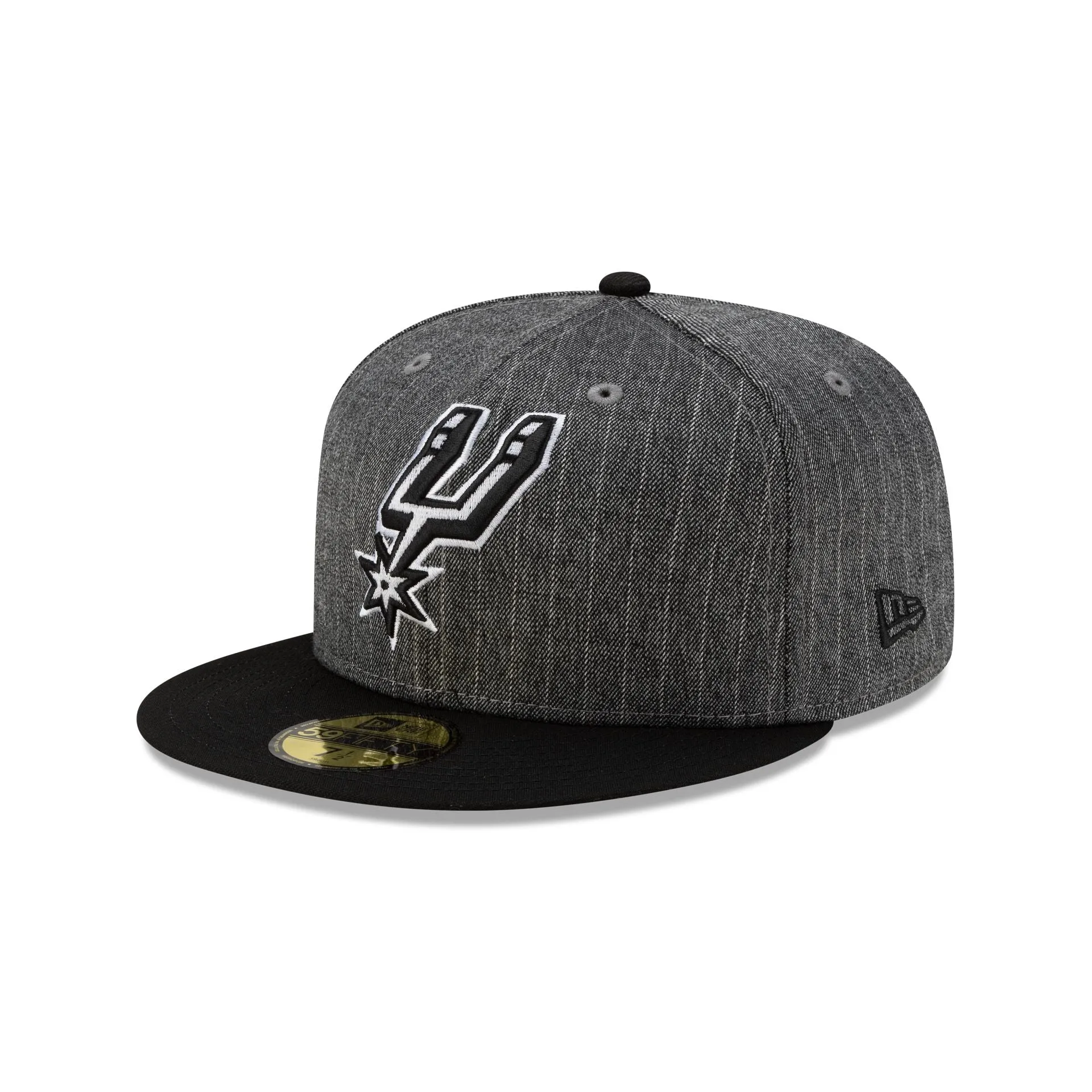 Just Caps Black Pinstripe San Antonio Spurs 59FIFTY Fitted Hat sold by New Era