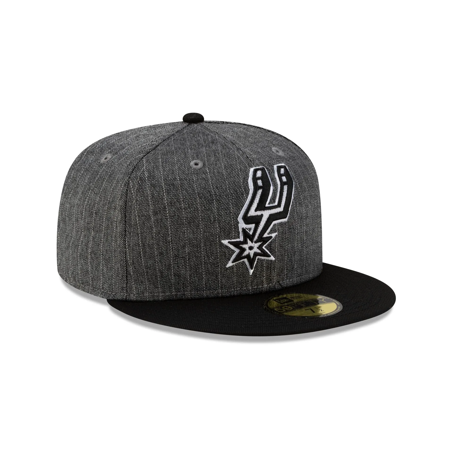 Just Caps Black Pinstripe San Antonio Spurs 59FIFTY Fitted Hat sold by New Era product image thumbnail 3