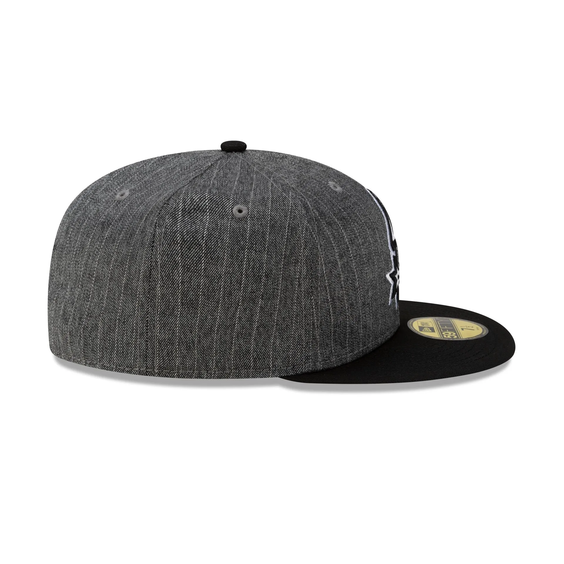 Just Caps Black Pinstripe San Antonio Spurs 59FIFTY Fitted Hat sold by New Era product image thumbnail 5