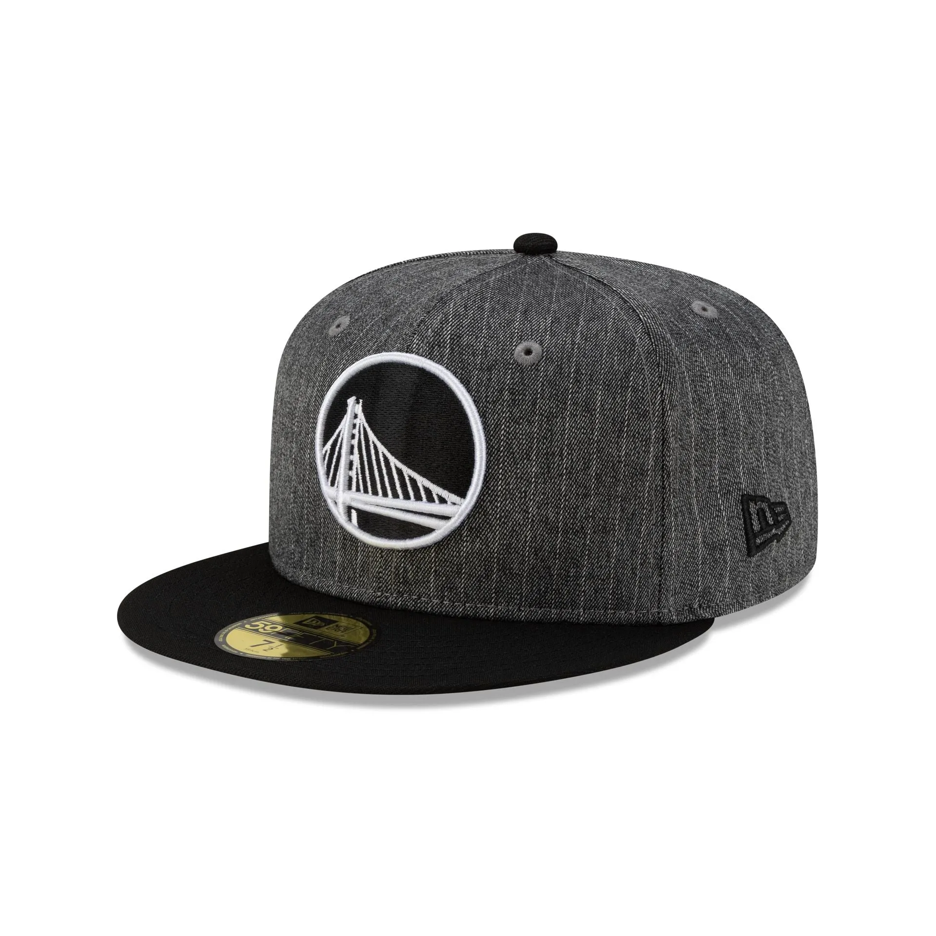 Just Caps Black Pinstripe Golden State Warriors 59FIFTY Fitted Hat sold by New Era