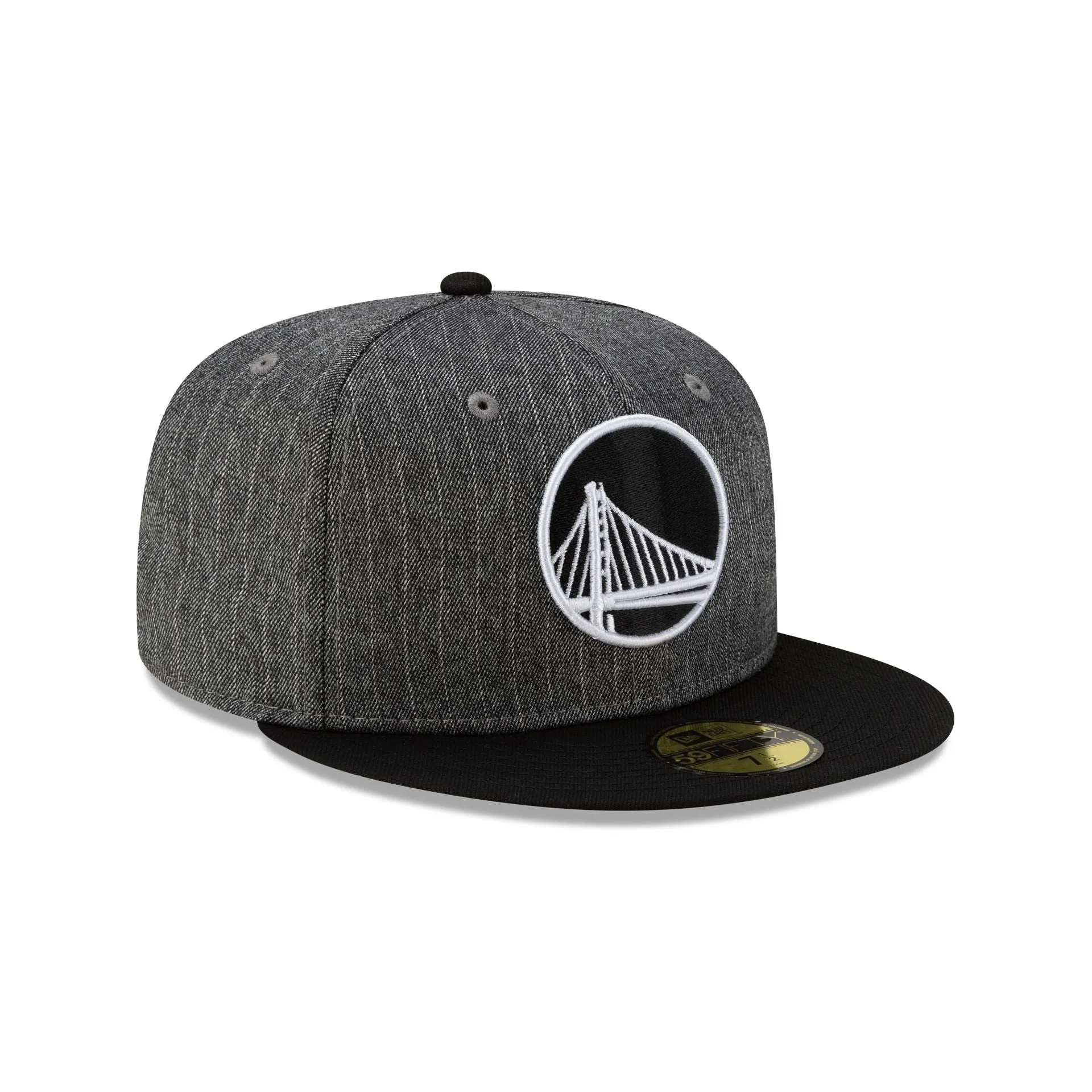 Just Caps Black Pinstripe Golden State Warriors 59FIFTY Fitted Hat sold by New Era product image thumbnail 3