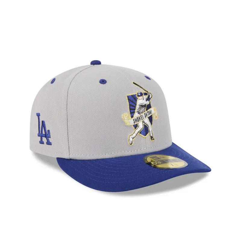 Los Angeles Dodgers Shohei Ohtani Gray 59FIFTY Fitted Hat sold by New Era