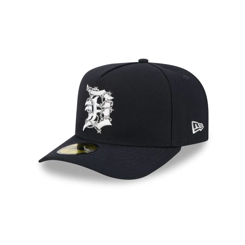 Detroit Tigers Barbed Wire 59FIFTY A-Frame Fitted Hat sold by New Era