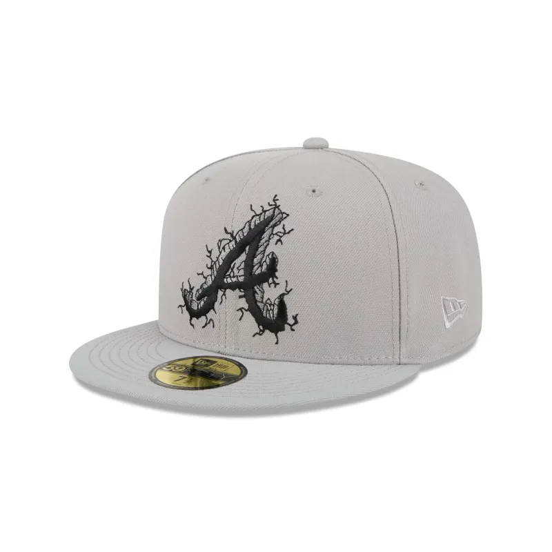 Atlanta Braves Cracked Cement 59FIFTY Fitted Hat sold by New Era
