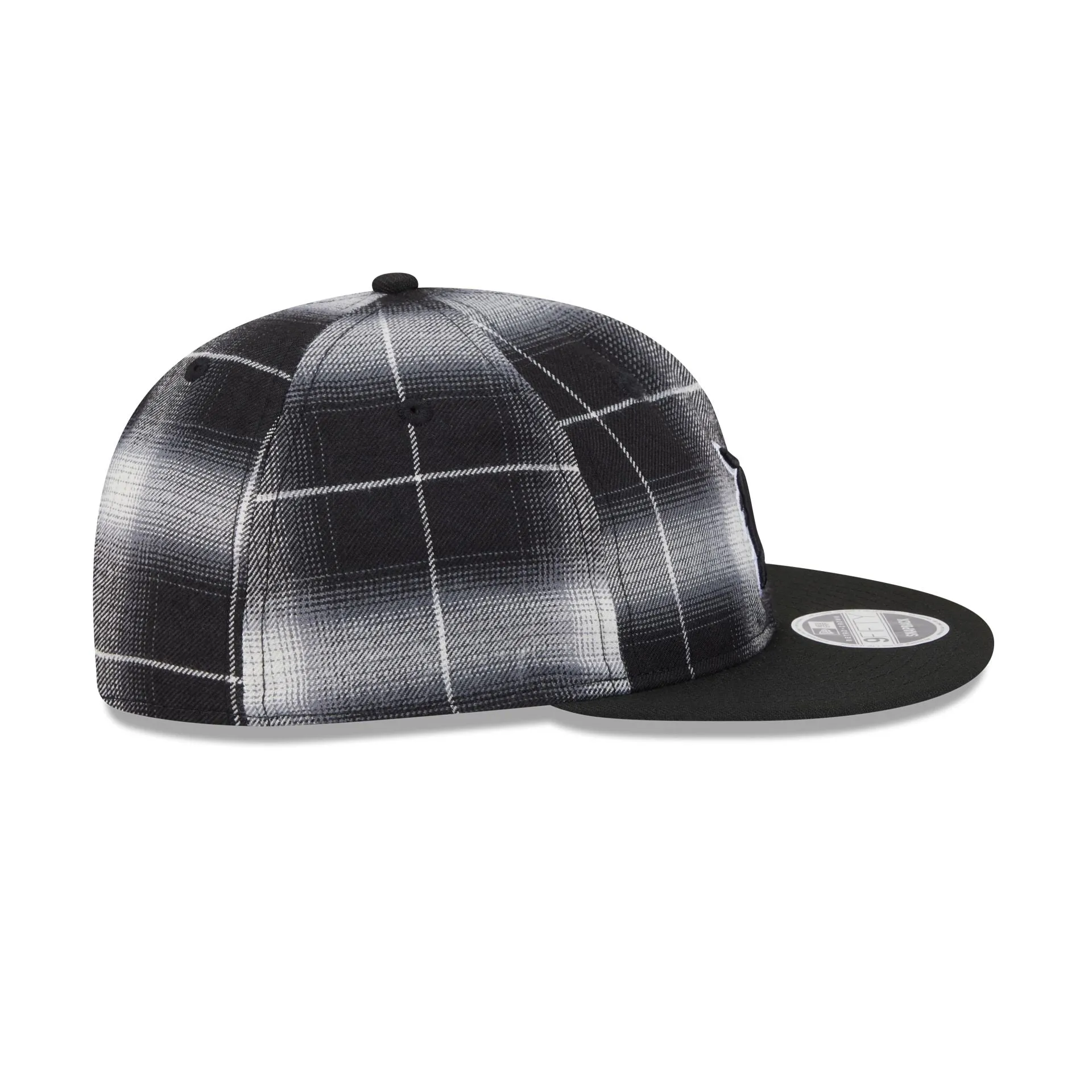 Detroit Tigers Black and White Plaid Retro Crown 9FIFTY Snapback Hat sold by New Era product image thumbnail 5