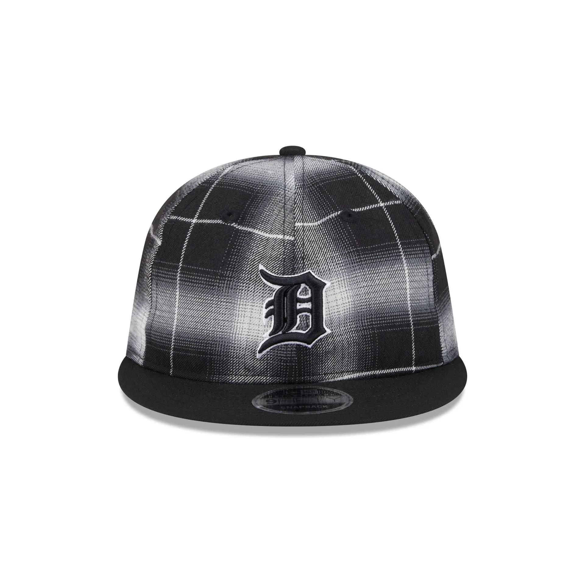Detroit Tigers Black and White Plaid Retro Crown 9FIFTY Snapback Hat sold by New Era product image thumbnail 2