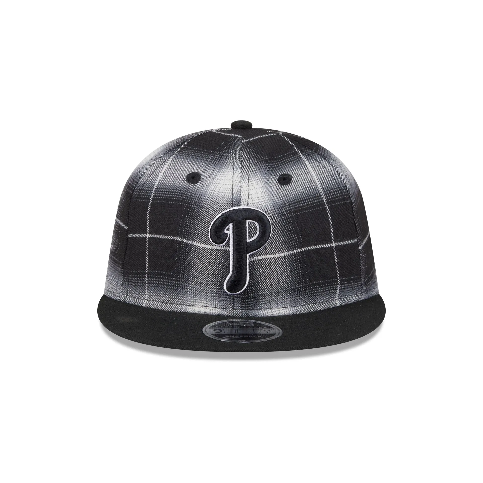 Philadelphia Phillies Black and White Plaid Retro Crown 9FIFTY Snapback Hat sold by New Era product image thumbnail 2