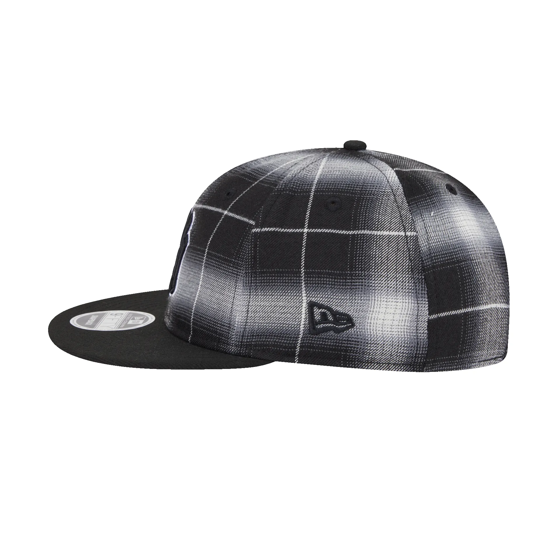 New York Yankees Black and White Plaid Retro Crown 9FIFTY Snapback Hat sold by New Era product image thumbnail 4