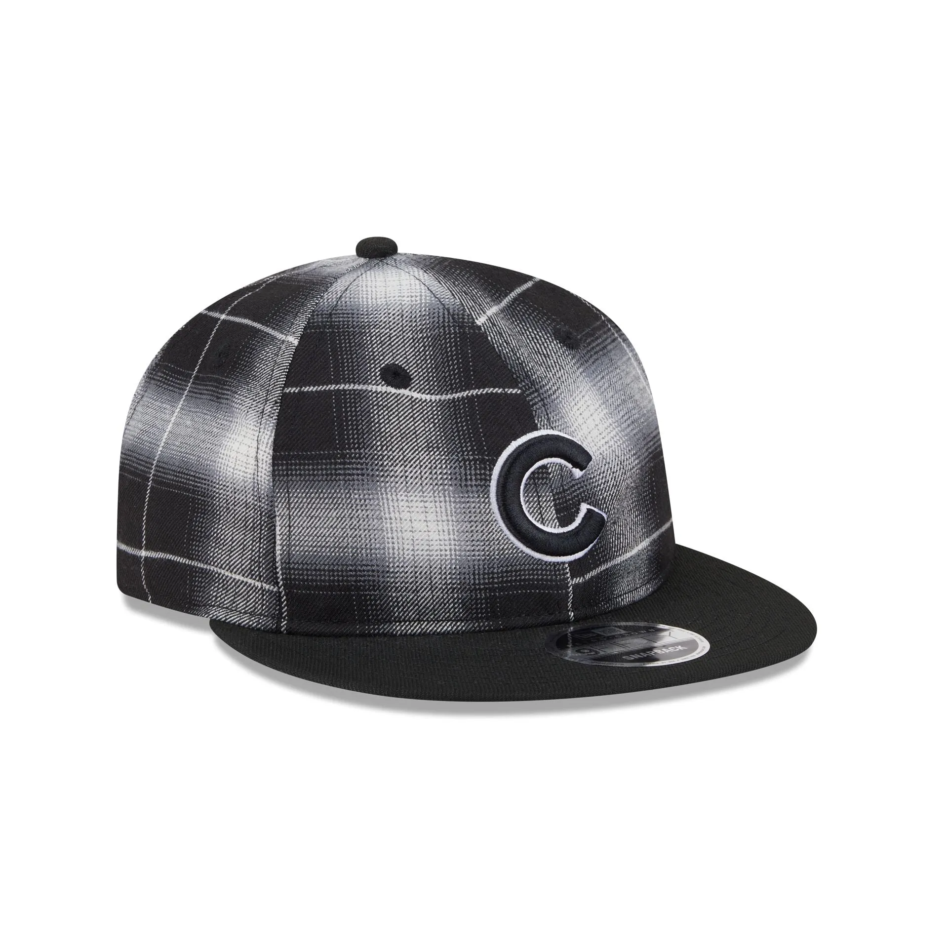 Chicago Cubs Black and White Plaid Retro Crown 9FIFTY Snapback Hat sold by New Era product image thumbnail 3