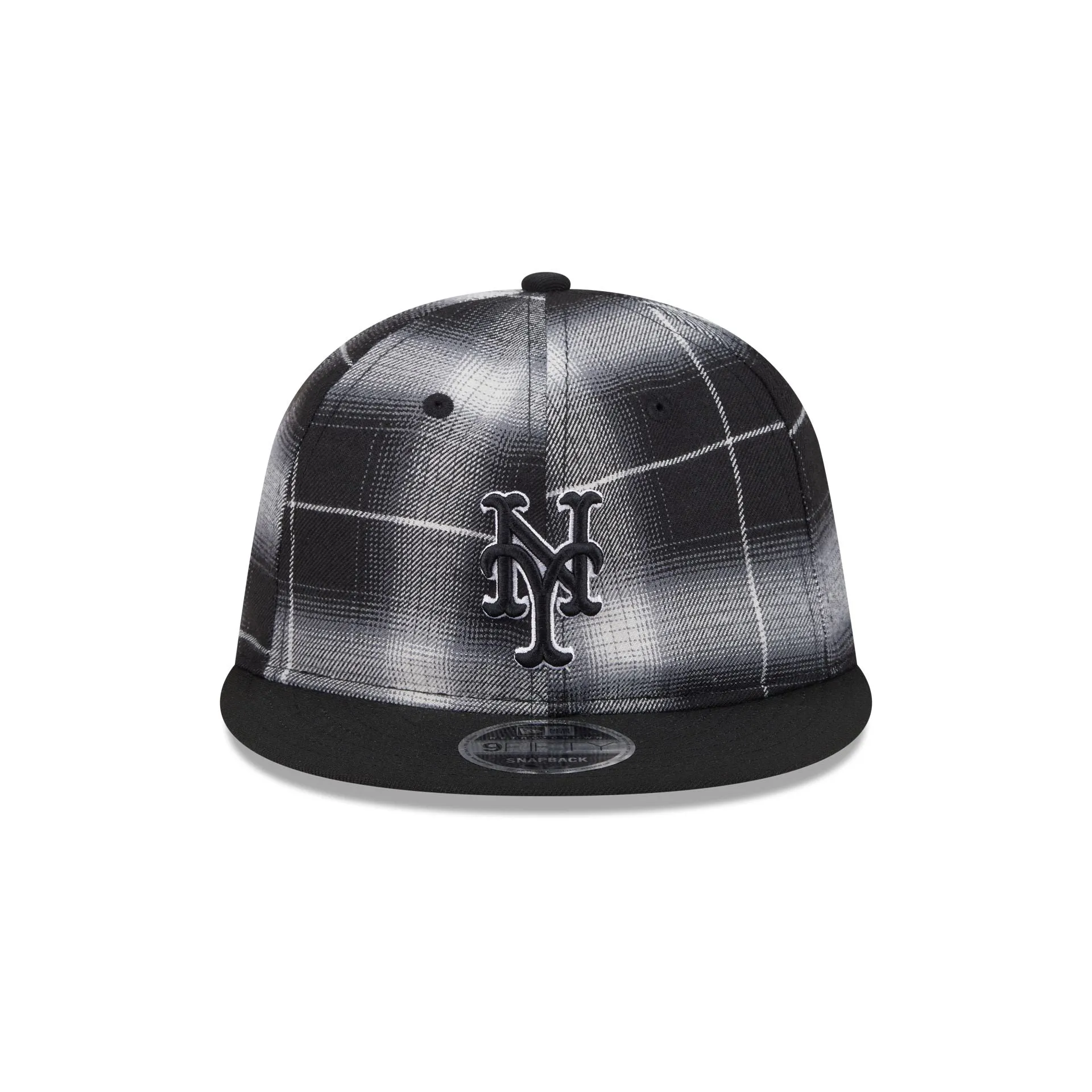 New York Mets Black and White Plaid Retro Crown 9FIFTY Snapback Hat sold by New Era product image thumbnail 2