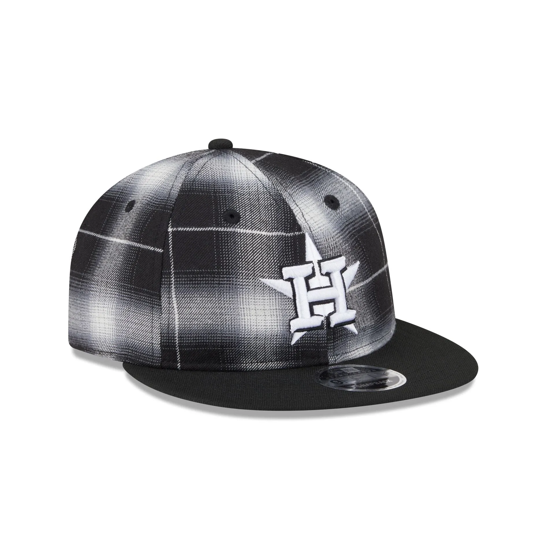 Houston Astros Black and White Plaid Retro Crown 9FIFTY Snapback Hat sold by New Era product image thumbnail 3
