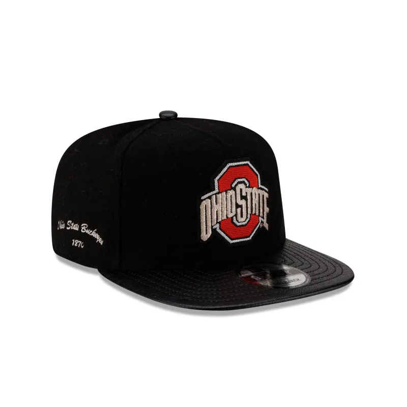 Ohio State Buckeyes Wool Letterman 9FIFTY A-Frame Snapback Hat made by New Era