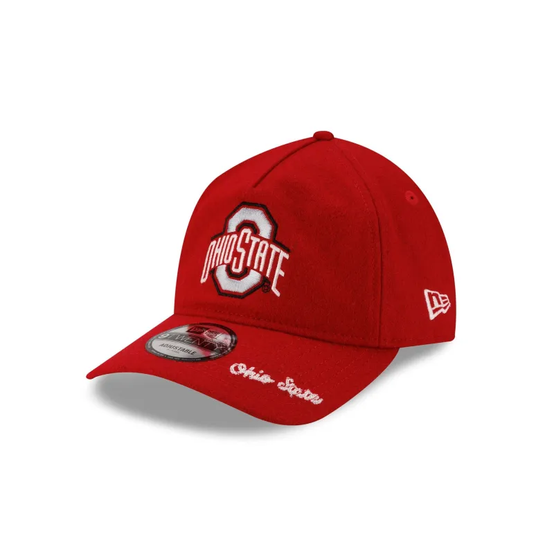 Ohio State Buckeyes College Vault Wool Letterman 9TWENTY A-Frame Adjustable Hat Adjustable Hat sold by New Era