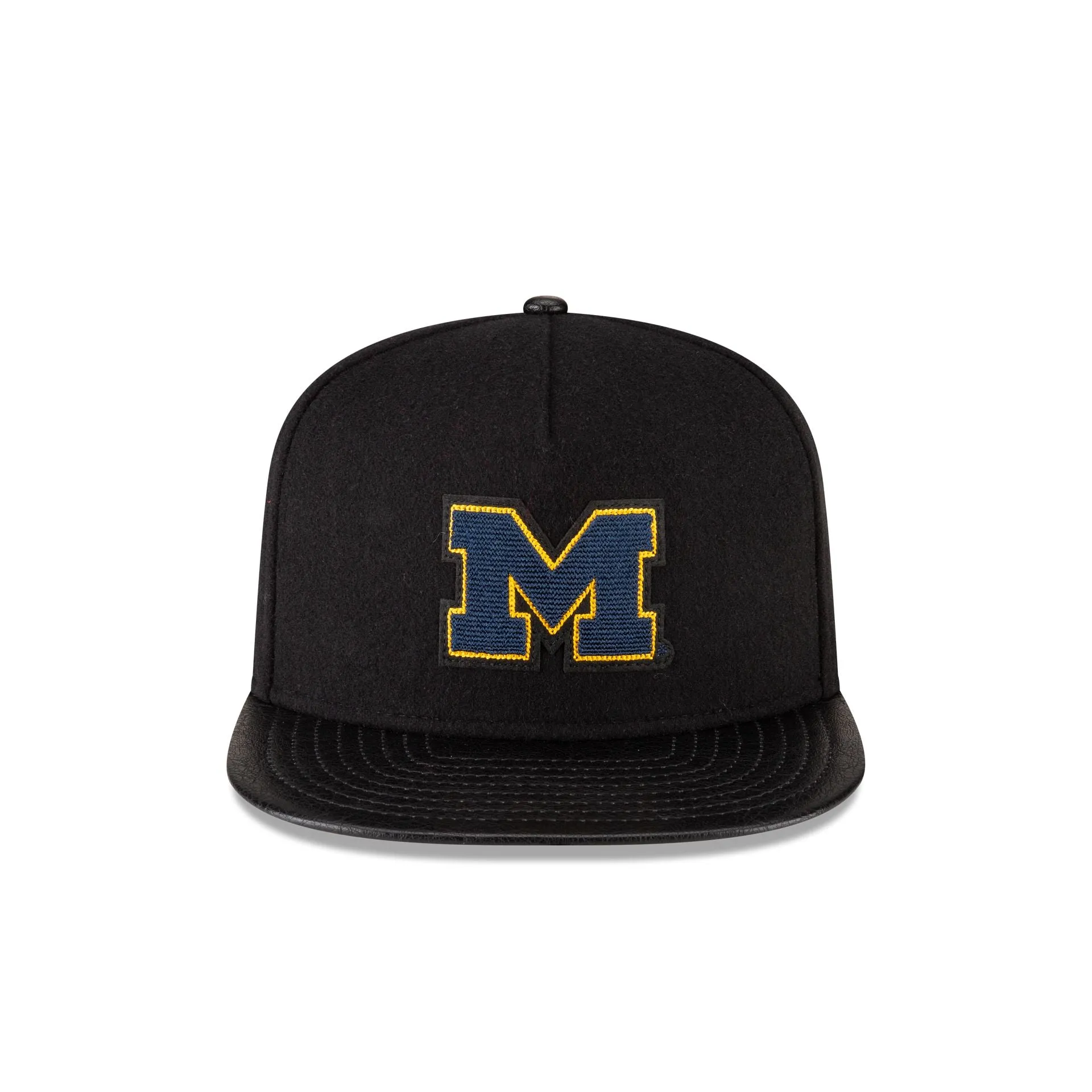 Michigan Wolverines Wool Letterman 9FIFTY A-Frame Snapback Hat sold by New Era product image thumbnail 2