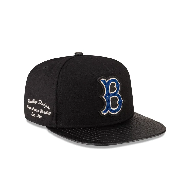 Brooklyn Dodgers Wool Letterman 9FIFTY A-Frame Snapback Hat sold by New Era
