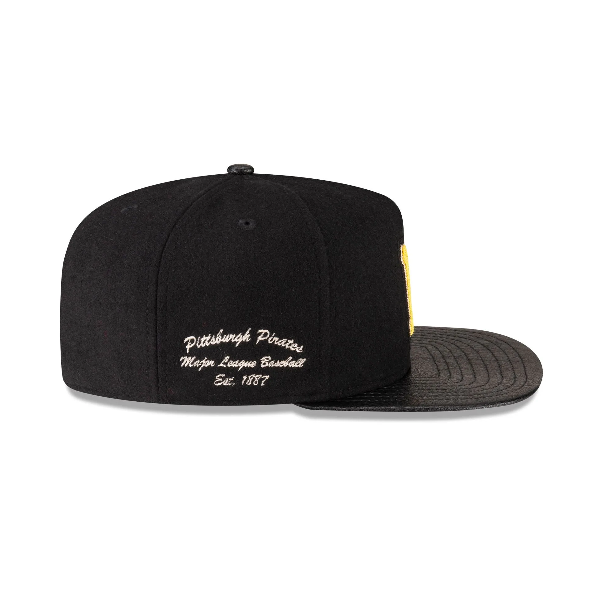 Pittsburgh Pirates Wool Letterman 9FIFTY A-Frame Snapback Hat sold by New Era product image thumbnail 4