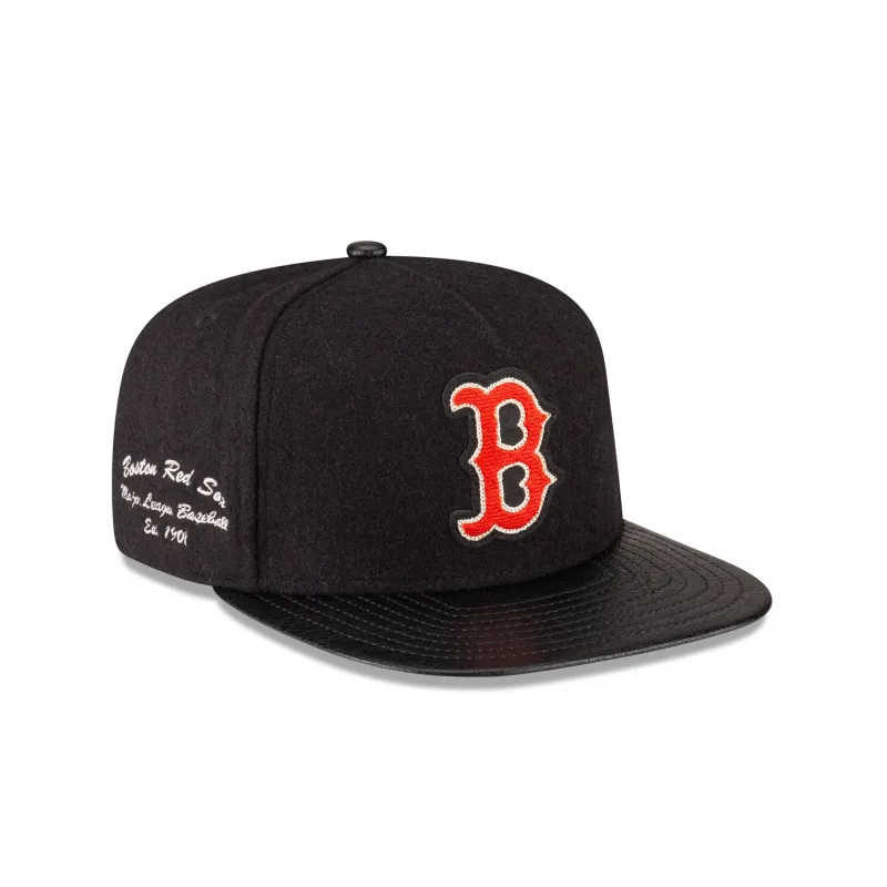 Boston Red Sox Wool Letterman 9FIFTY A-Frame Snapback Hat sold by New Era