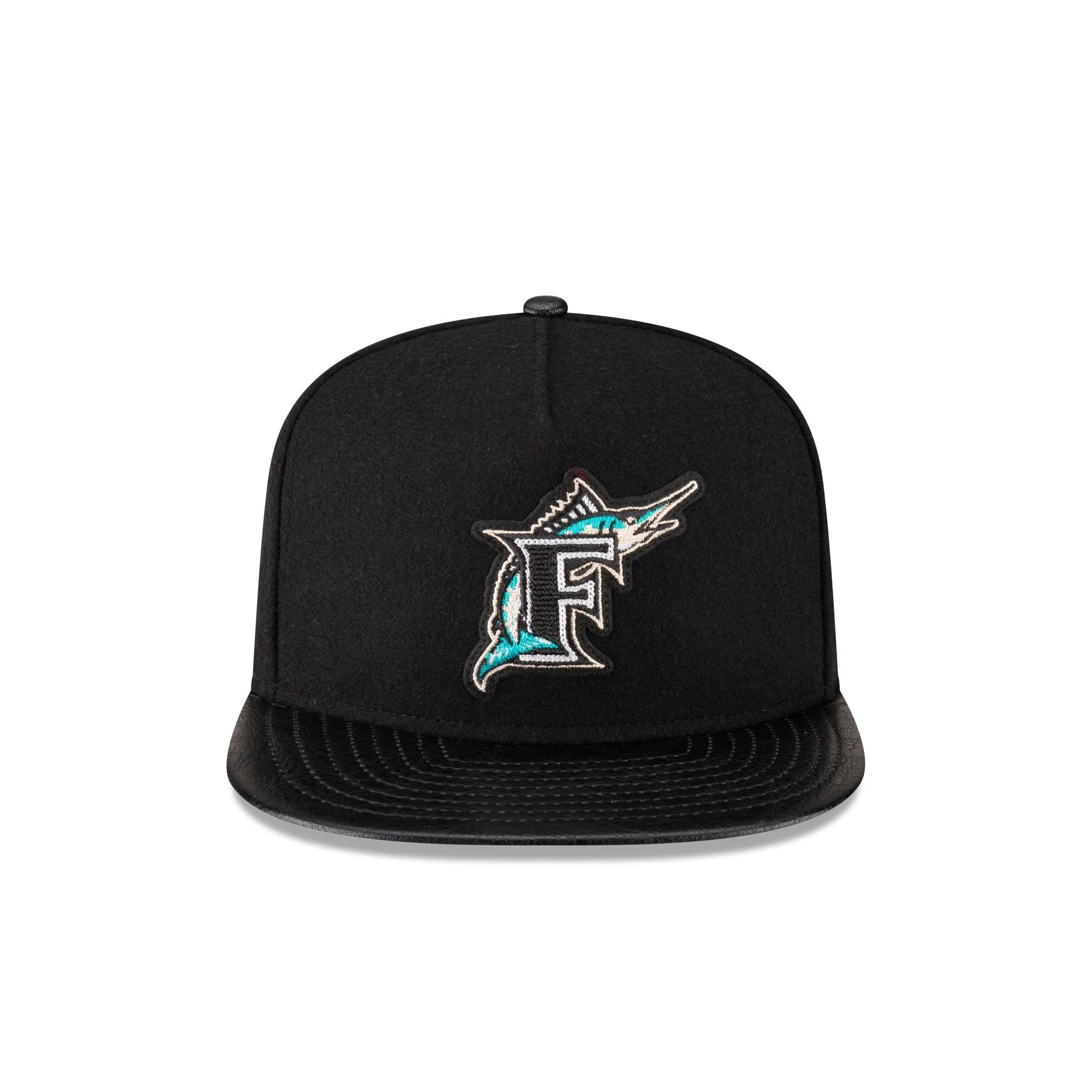 Miami Marlins Wool Letterman 9FIFTY A-Frame Snapback Hat sold by New Era product image thumbnail 2