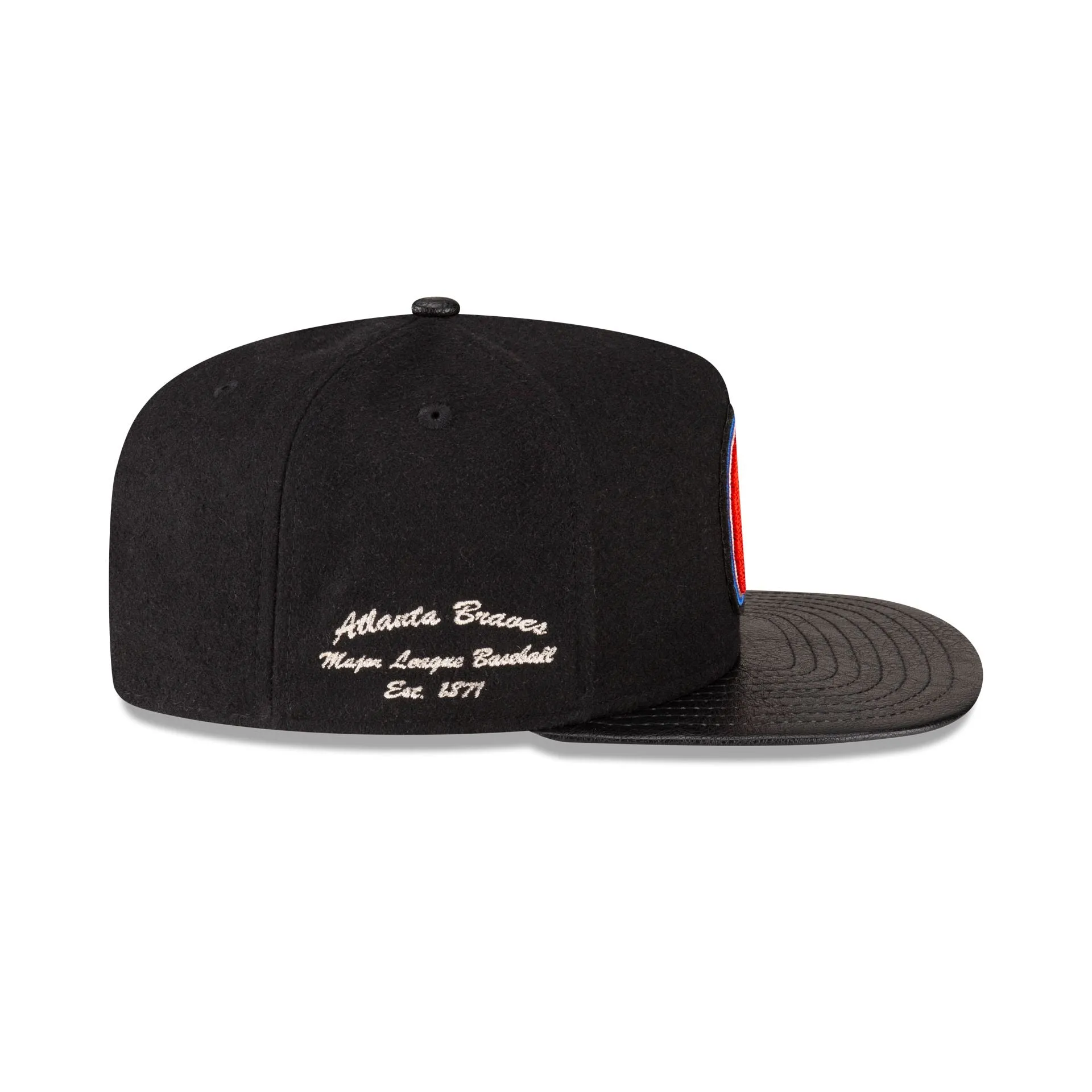 Atlanta Braves Wool Letterman 9FIFTY A-Frame Snapback Hat sold by New Era product image thumbnail 4