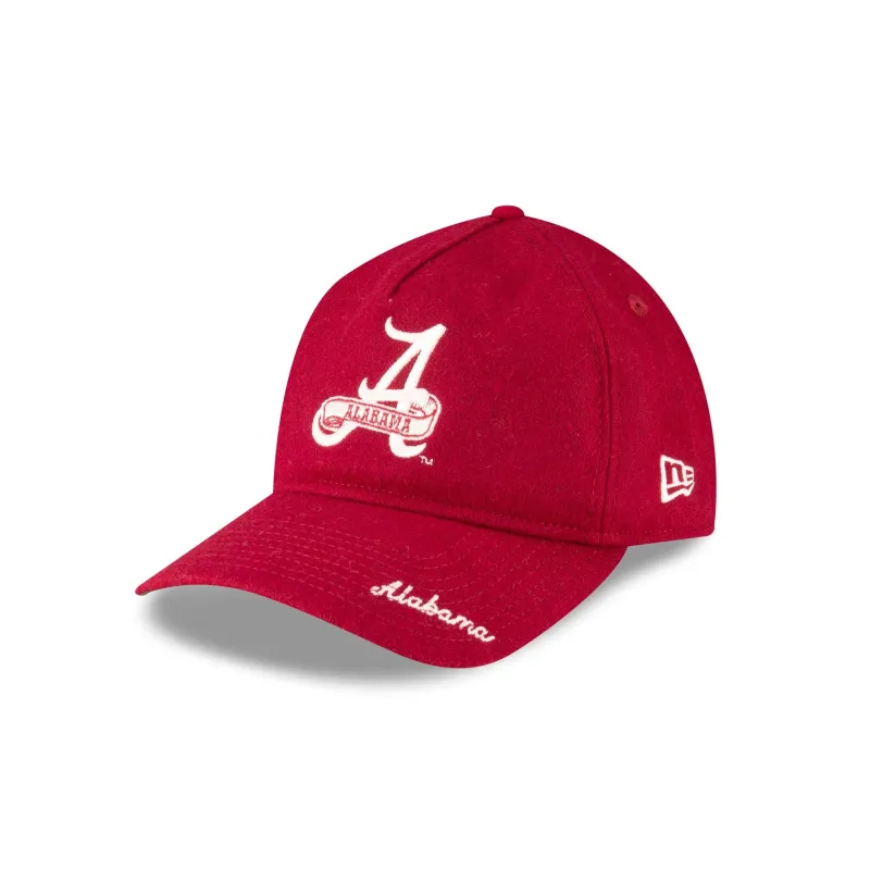 Alabama Crimson Tide College Vault Wool Letterman 9TWENTY A-Frame Adjustable Hat Adjustable Hat sold by New Era