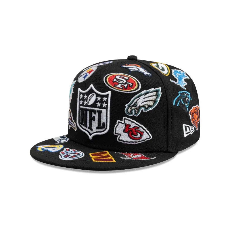 NFL Logo Scramble 59FIFTY Fitted Hat made by New Era
