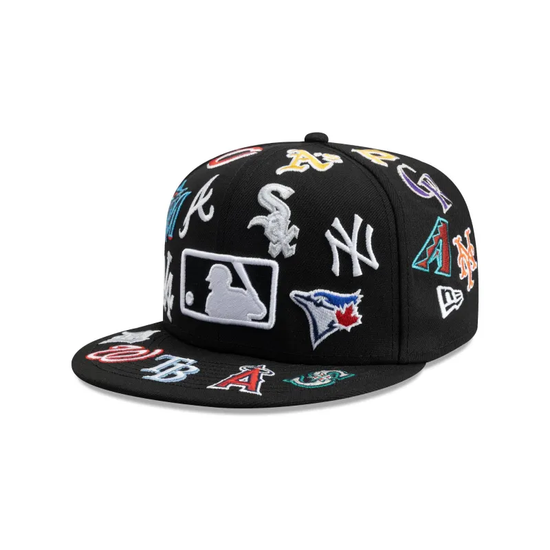 MLB Logo Scramble 59FIFTY Fitted Hat made by New Era