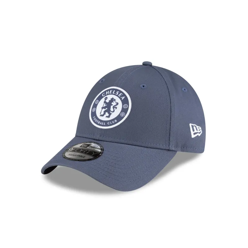 Chelsea FC Calming Blue 9FORTY Adjustable Hat sold by New Era