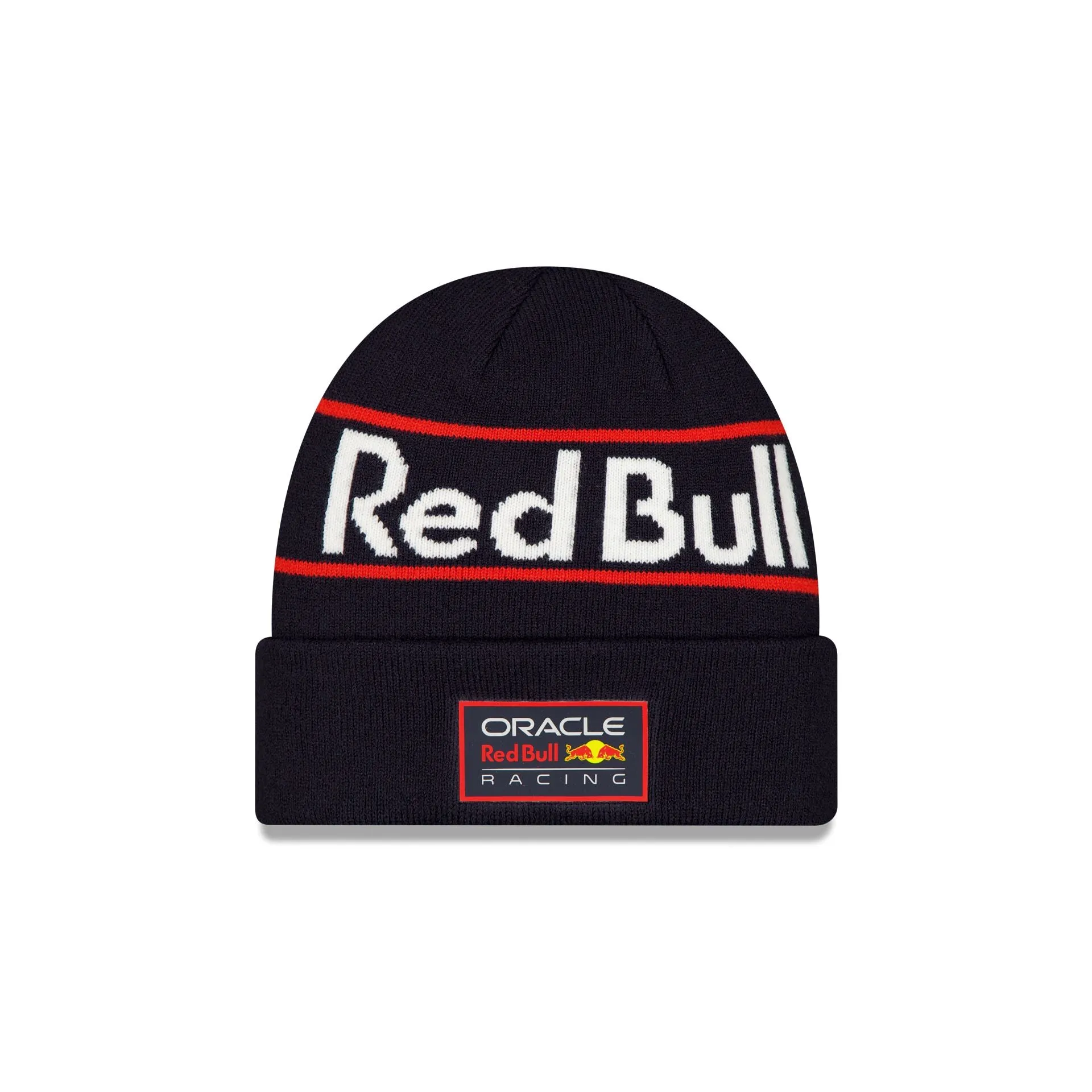 Oracle Red Bull Racing Wordmark Cuff Knit Beanie sold by New Era