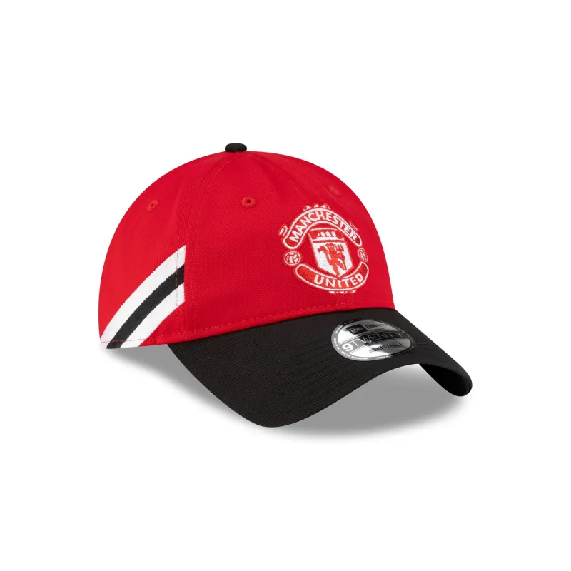 Manchester United FC Bar Stripe 9TWENTY Adjustable Hat sold by New Era