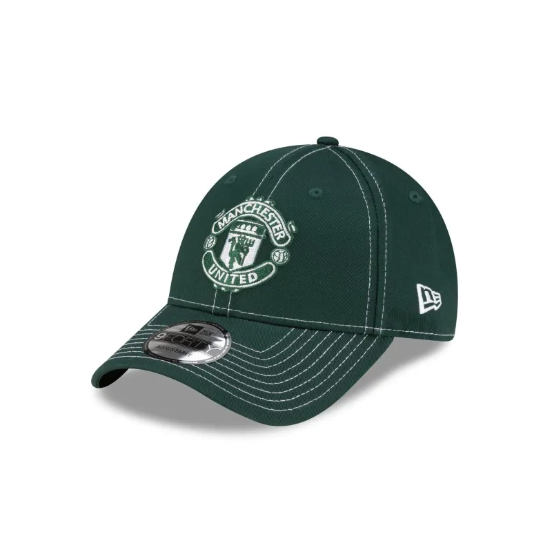Manchester United FC Contrast Stitch 9FORTY Adjustable Hat sold by New Era