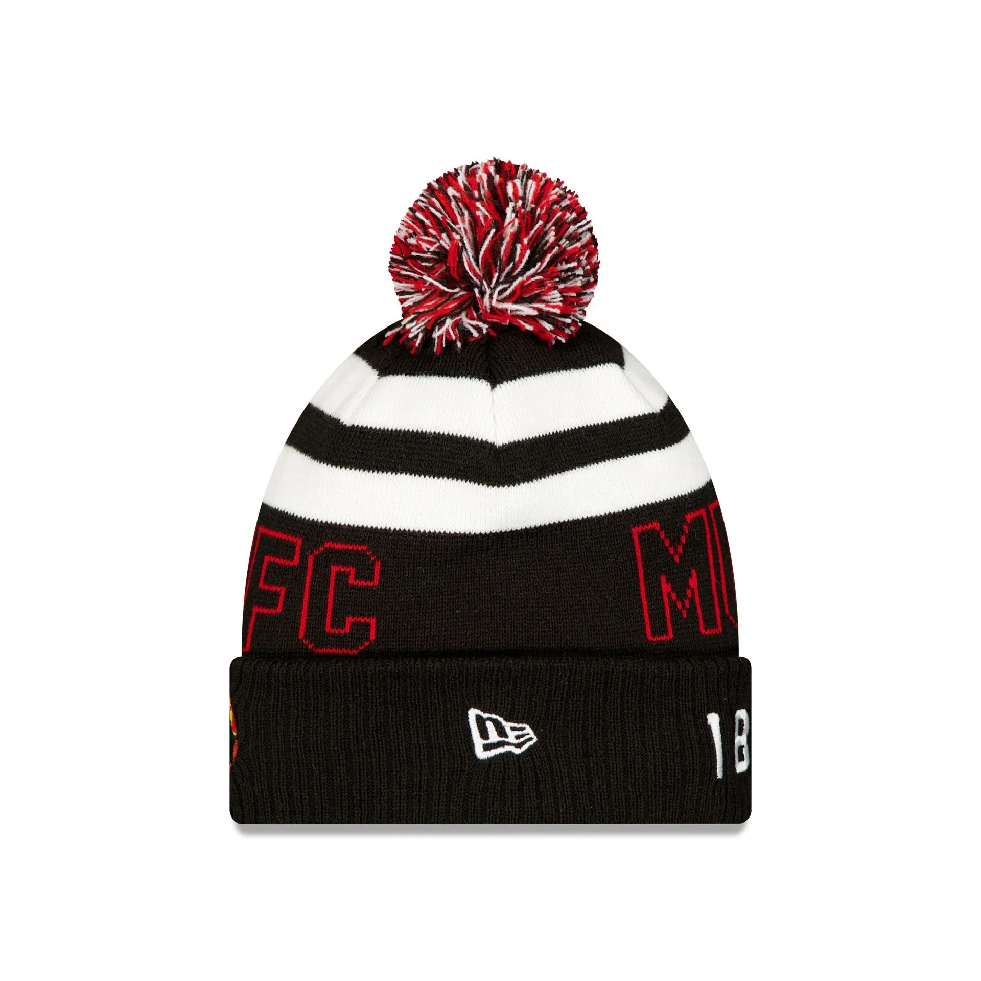 Manchester United FC Black Sport Pom Knit Hat sold by New Era product image thumbnail 3