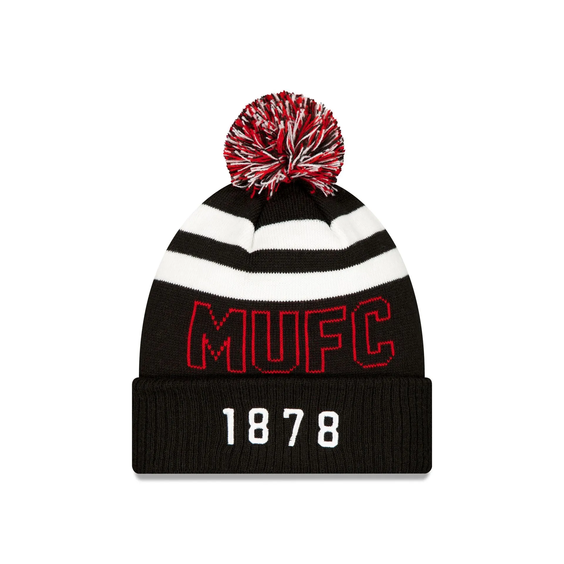 Manchester United FC Black Sport Pom Knit Hat sold by New Era product image thumbnail 2