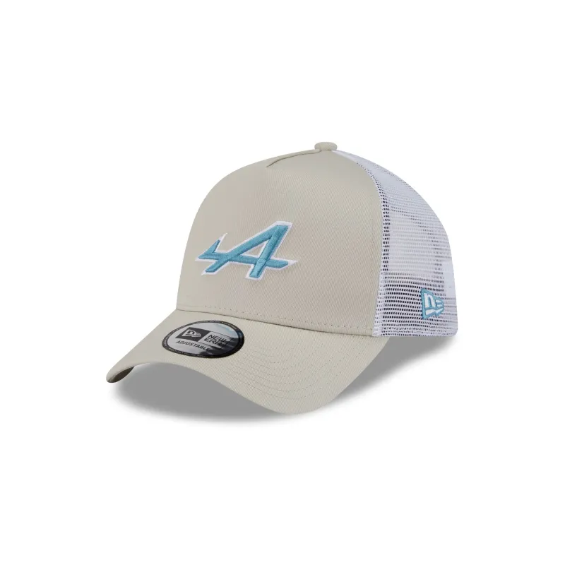 BWT Alpine F1 Team Color Pop 9FORTY A-Frame Trucker Hat sold by New Era