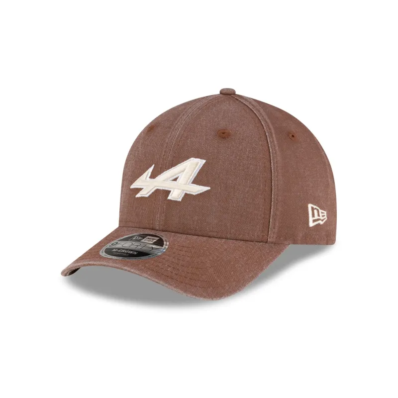 BWT Alpine F1 Team Washed Deep Auburn 9FORTY M-Crown Snapback Hat sold by New Era