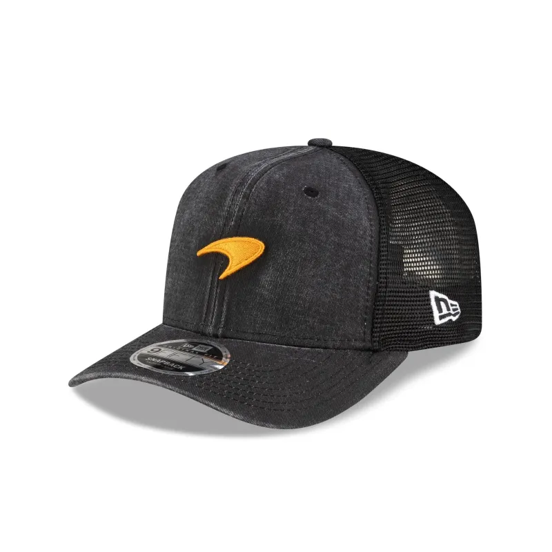 McLaren Formula 1 Team Washed Black 9FIFTY Snapback Hat sold by New Era