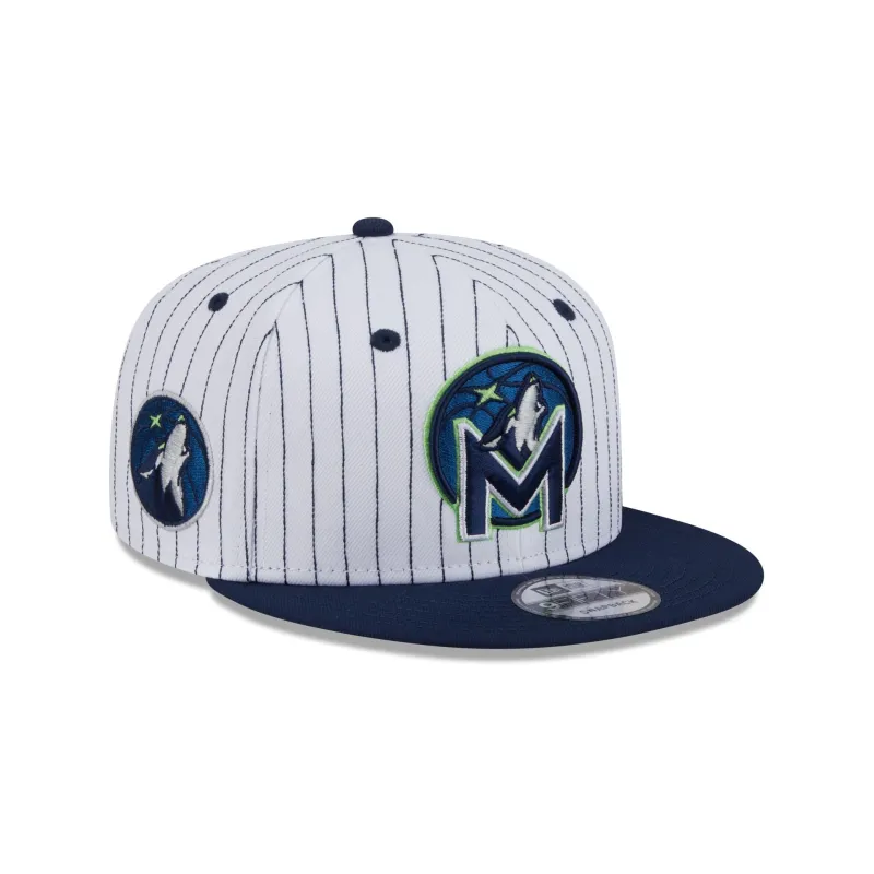 Minnesota Timberwolves Deceptor Pinstripe 9FIFTY Snapback Hat sold by New Era