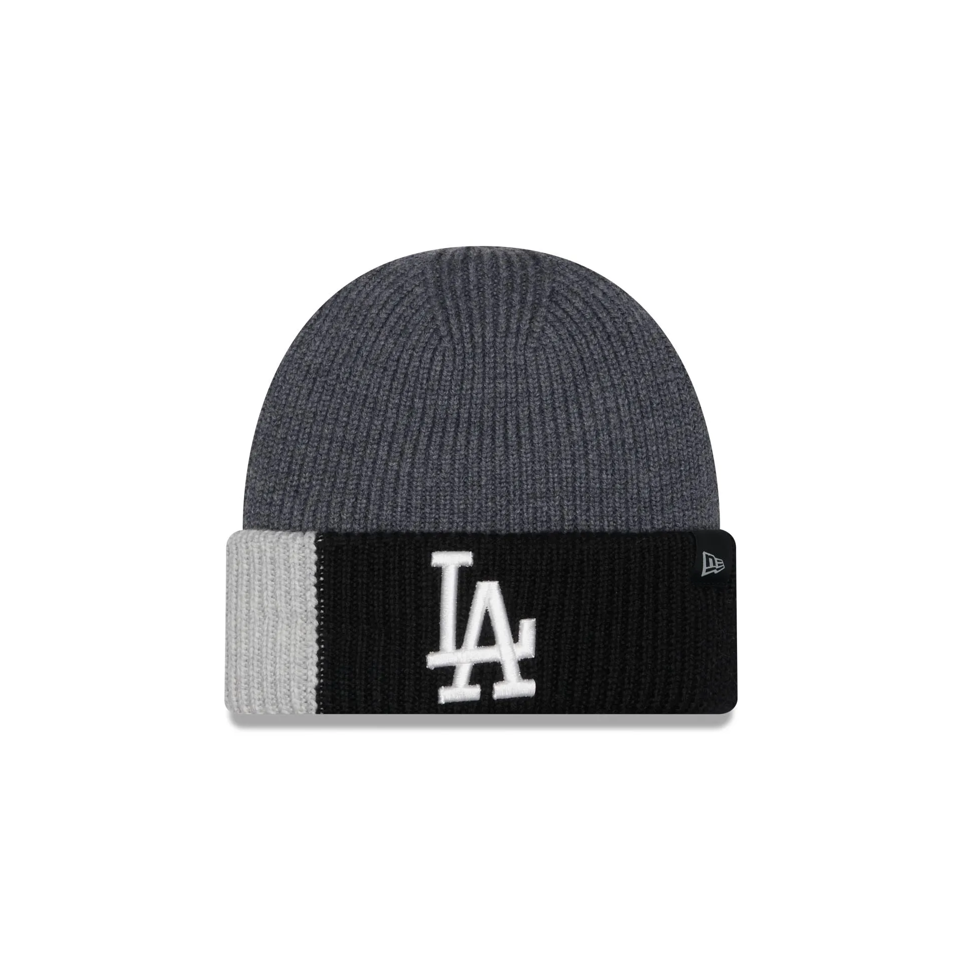 Los Angeles Dodgers Merino Wool Color Block Cuff Knit Hat sold by New Era