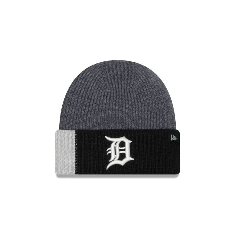 Detroit Tigers Merino Wool Color Block Cuff Knit Hat sold by New Era