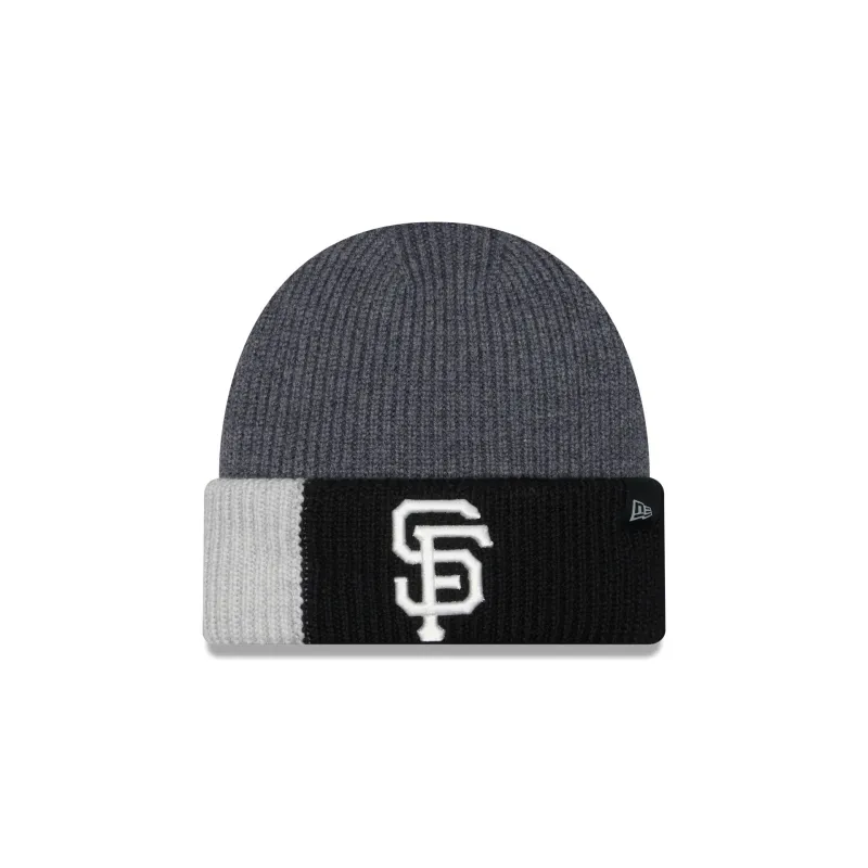 San Francisco Giants Merino Wool Color Block Cuff Knit Hat sold by New Era
